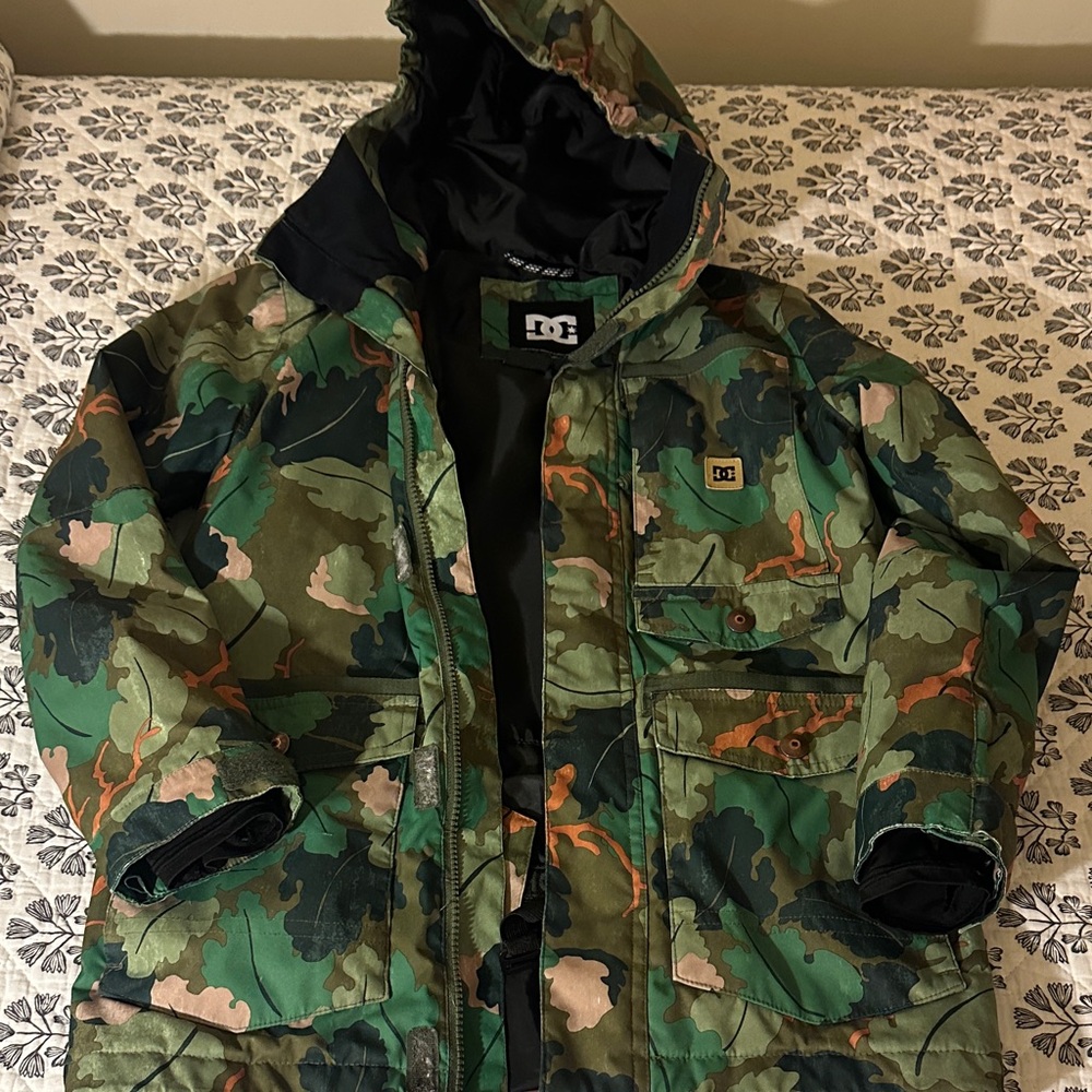 DC Green Camouflage Hooded Jacket